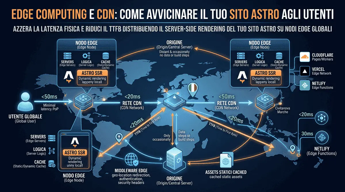Edge Computing e CDN: Come Avvicinare il Tuo Sito Astro agli Utenti