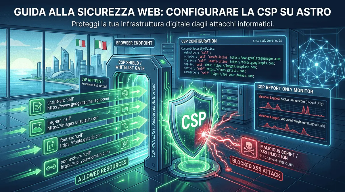 Content Security Policy (CSP): Come Proteggere il Tuo Sito dagli Attacchi